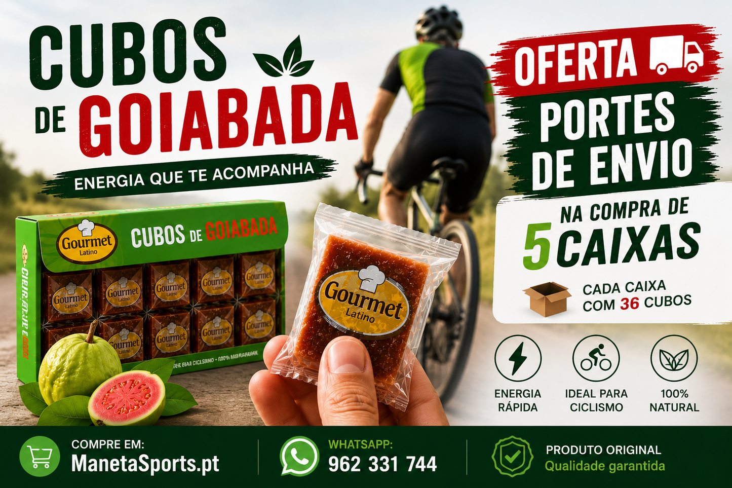 CUBO DE GOIABADA (36 Cubos)